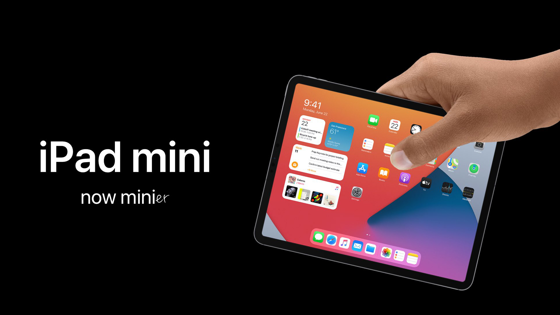 Concept iPad mini 2021 với 5 màu sắc