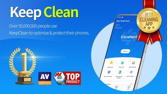 Keep Clean – ứng dụng hệ thống giúp bạn sử dụng điện thoại hiệu quả