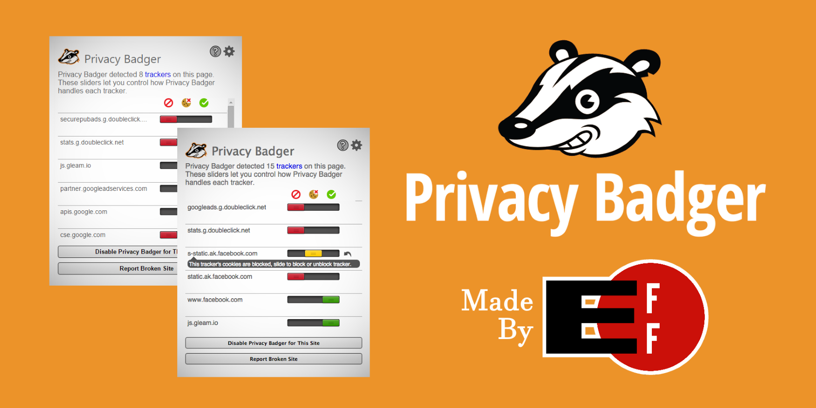Ứng dụng Privacy Badger.