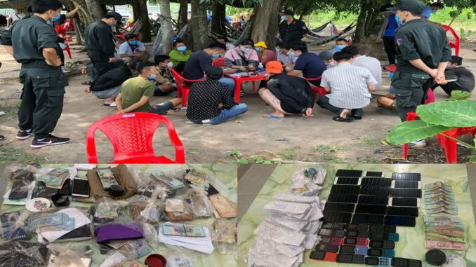 Tây Ninh: Triệt phá 2 sòng bạc tài xỉu giữa mùa Covid-19, bắt giữ 61 người